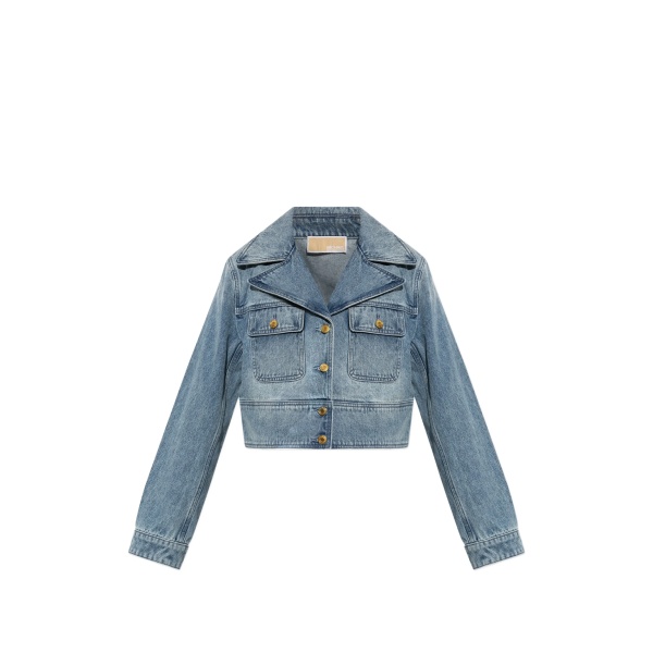 button cropped jacket