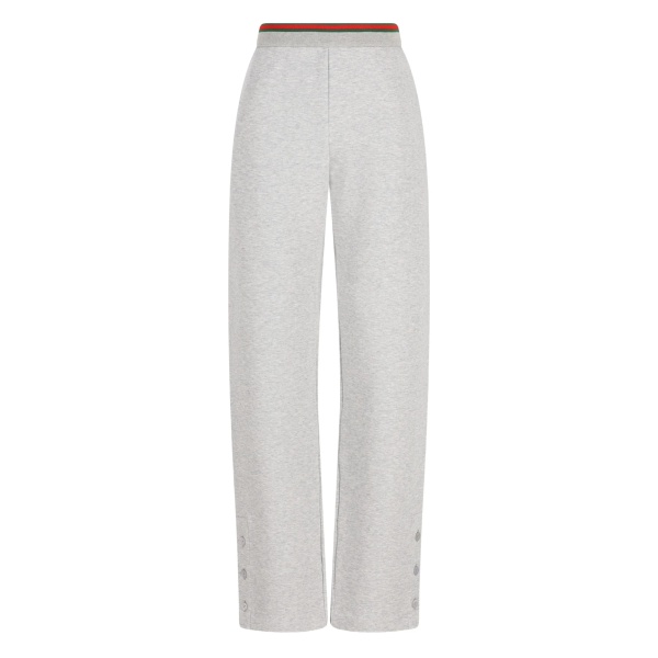 button-detail track pants