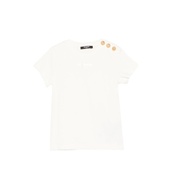 button-embellished T-shirt