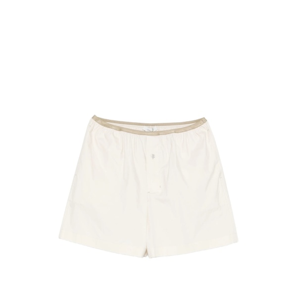 button-embellishment shorts