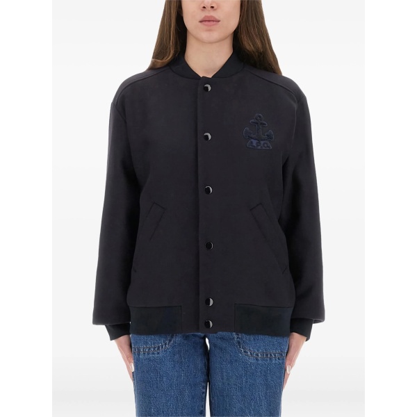 button embroidered jacket