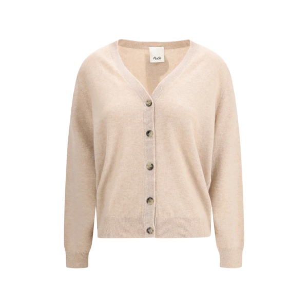 button V-neck cardigan