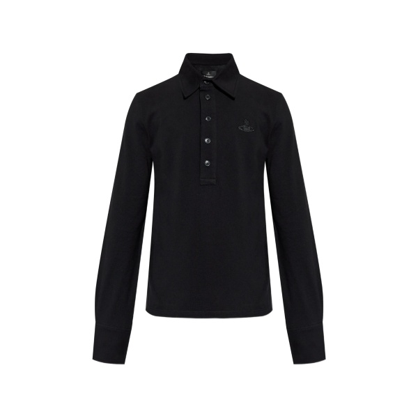 buttoned polo shirt