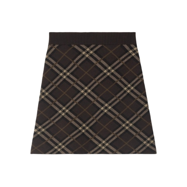 check-pattern mini skirt