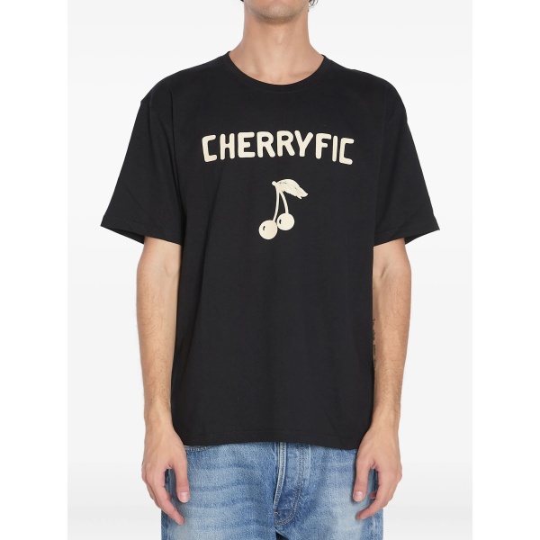 Cherryfic-print crew-neck T-shirt