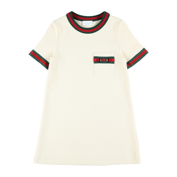 chest-pocket short-sleeve dress