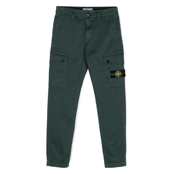 Compass-badge cargo trousers
