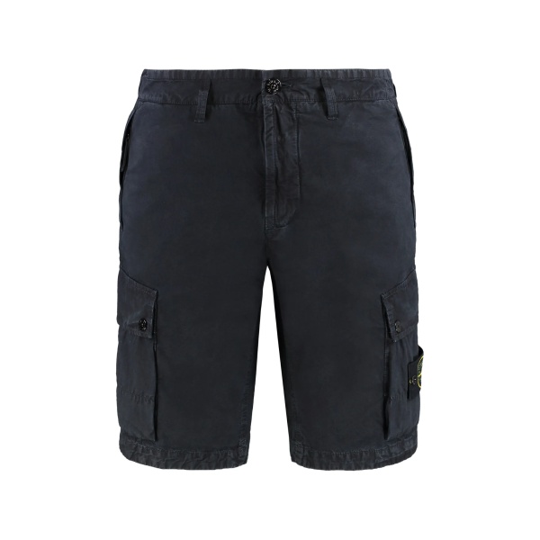 Compass-patch cargo shorts