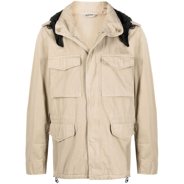 concealed hood military jacket
