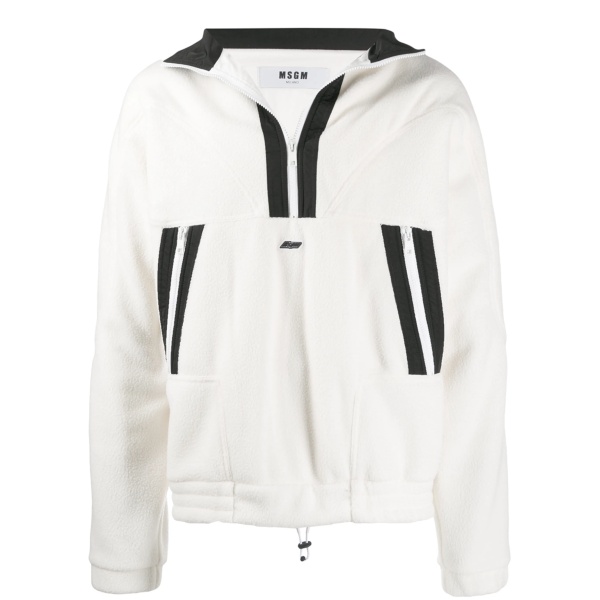 contrast stripe sweatshirt