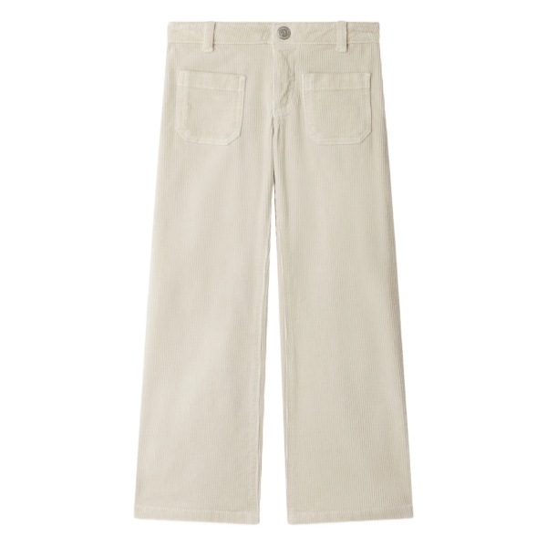 corduroy patch-pocket trousers