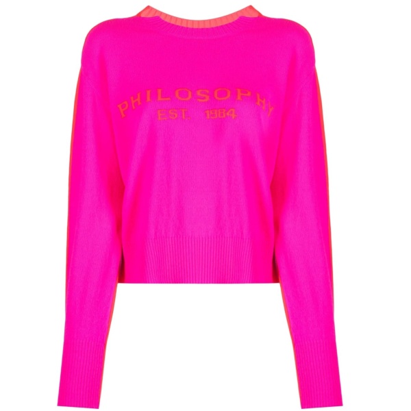 crew neck knitted jumper