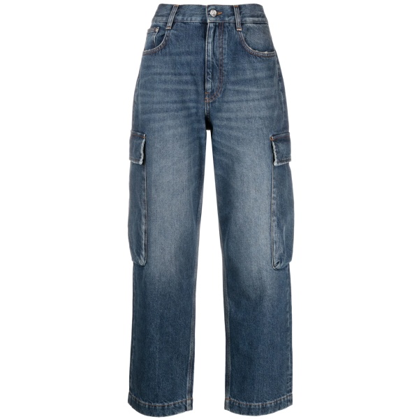 cropped cargo jeans