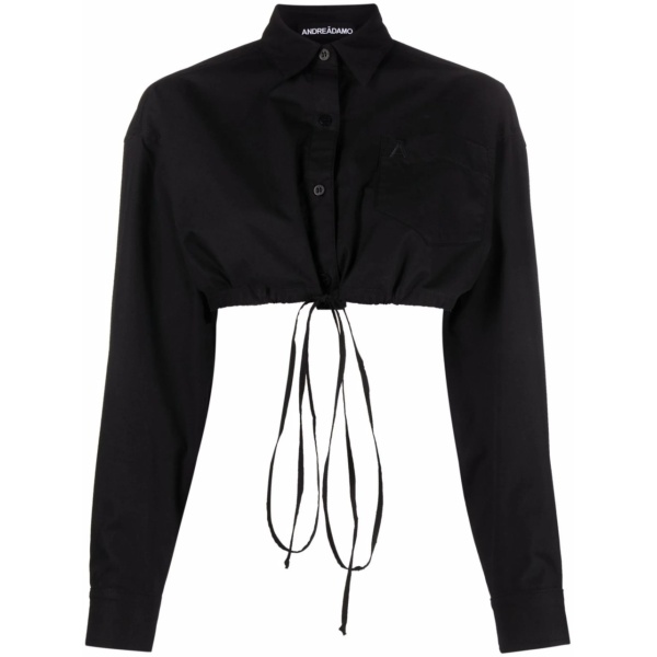 cropped cotton shirt