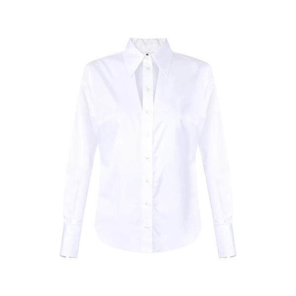 cut-out embroidered shirt