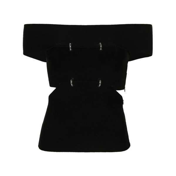 cut-out off-shoulder top