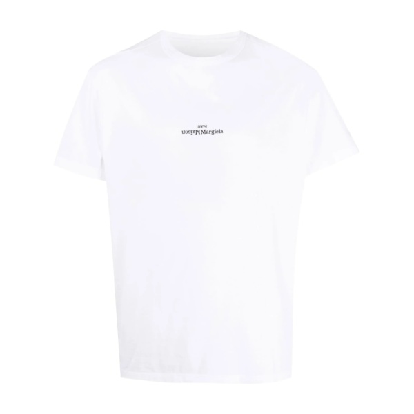 distorted-logo cotton T-shirt