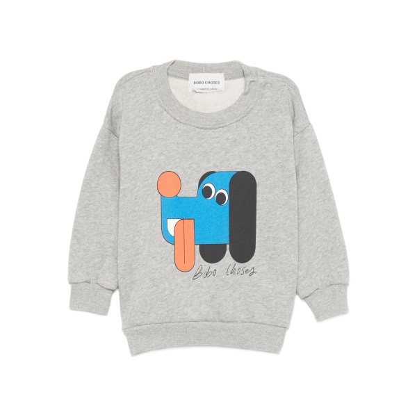 dog-print sweatshirt