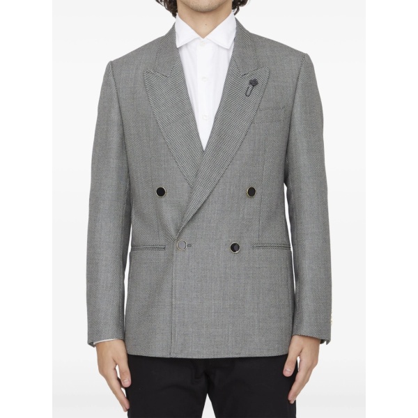 double-breasted wool jacket