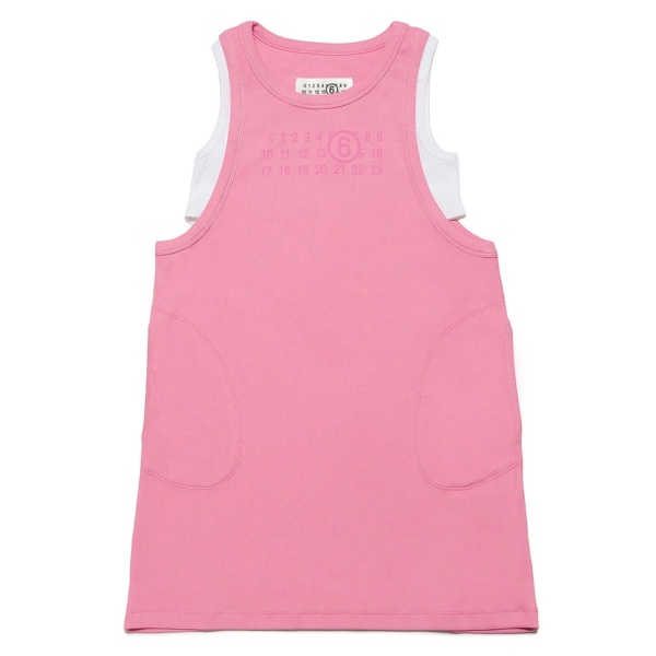 double-layer sleeveless dress