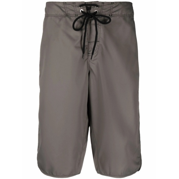 drawstring knee-length swim shorts