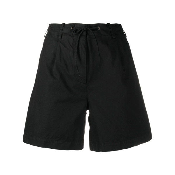 drawstring waist cotton shorts