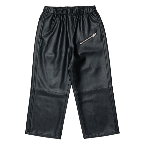 elastic-waist zip-pocket trousers