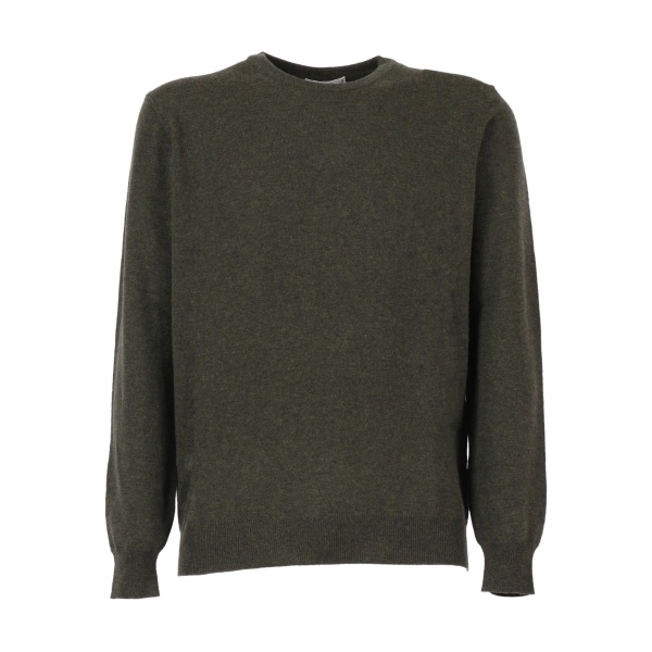 elbow-patch crew-neck sweater