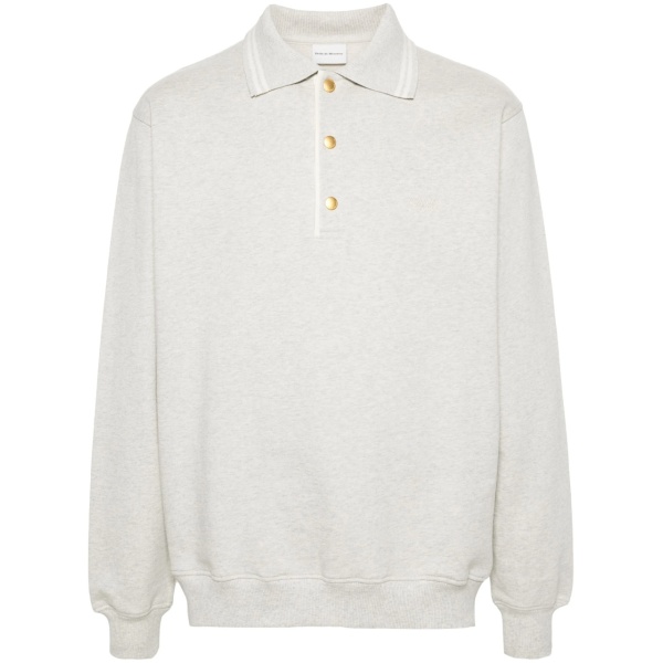 embroidered-logo cotton jumper
