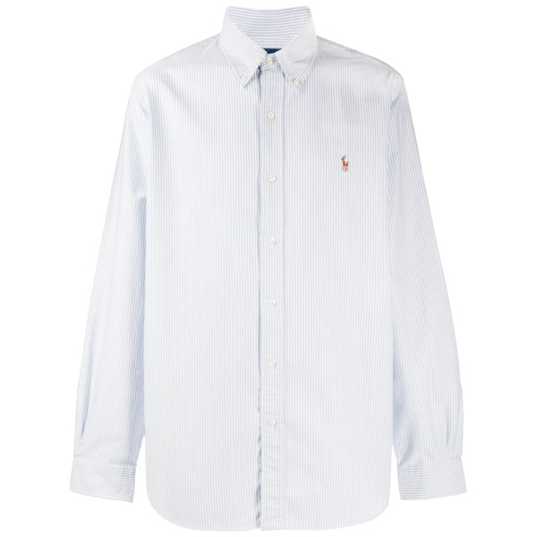 embroidered logo cotton shirt
