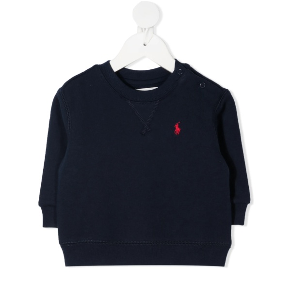 embroidered logo sweatshirt
