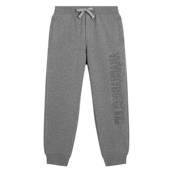embroidered-logo trousers