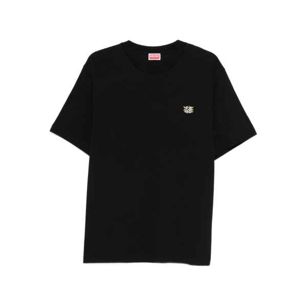 embroidered-patch T-shirt