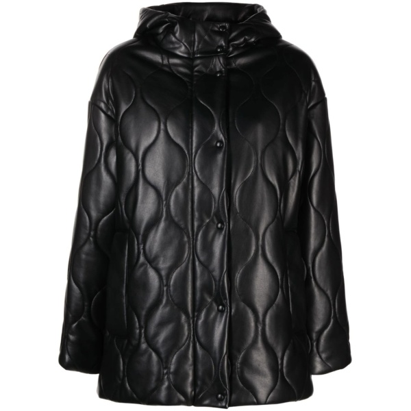Everlee quilted faux-leather jacket