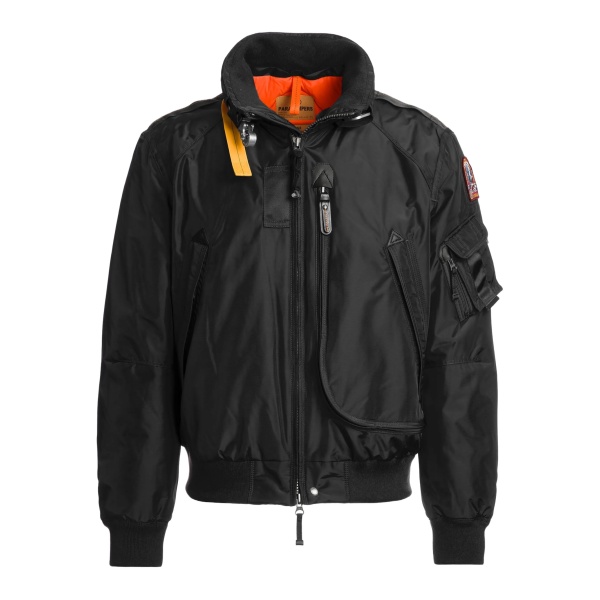 Fire hooded bomber jacket