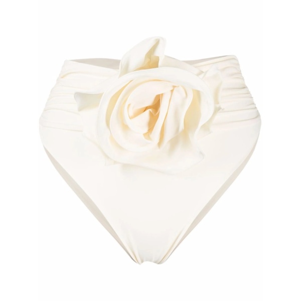 floral-appliqué bikini bottoms