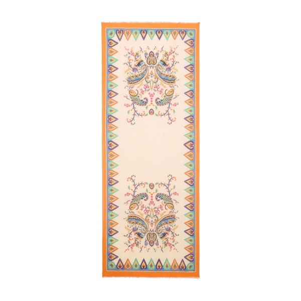 floral paisley jacquard scarf