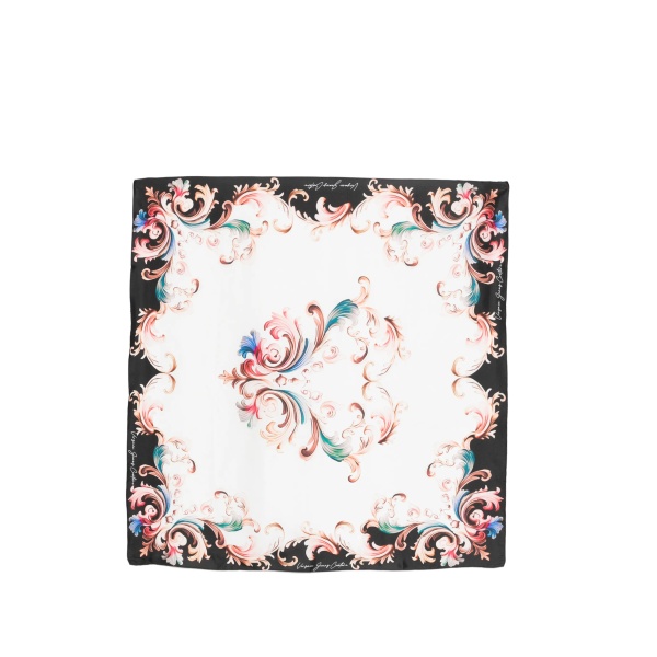 floral-print scarf