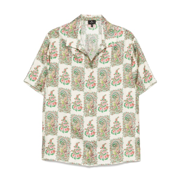 floral-print shirt