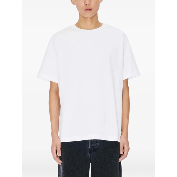 flower-motif crew-neck T-shirt