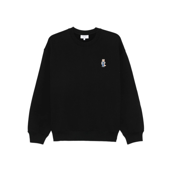 fox-embroidered cotton sweatshirt