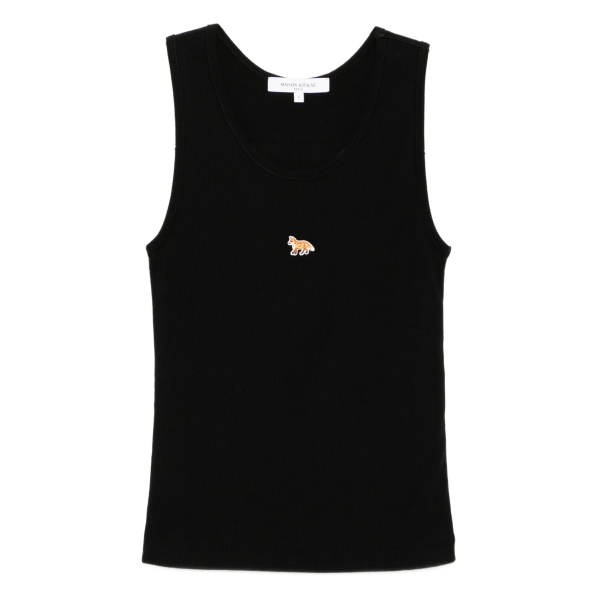 fox-embroidered tank top