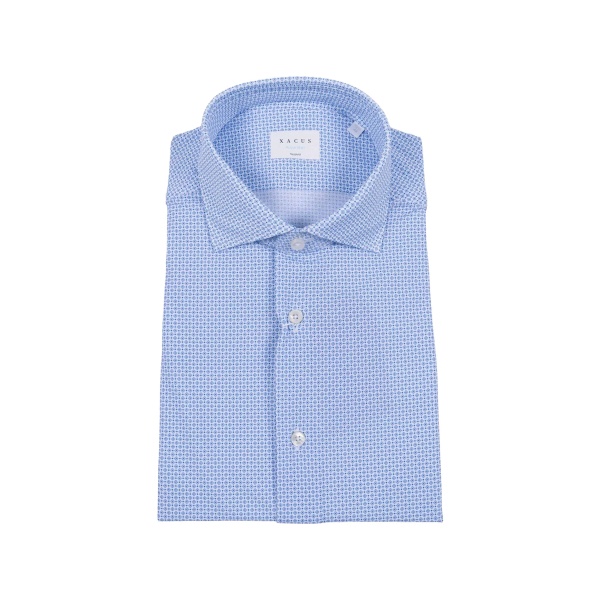 geometric-print shirt