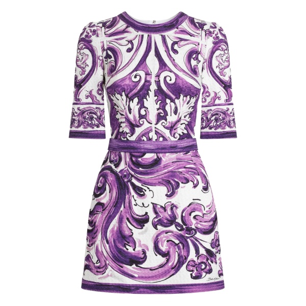 graphic-print mini dress