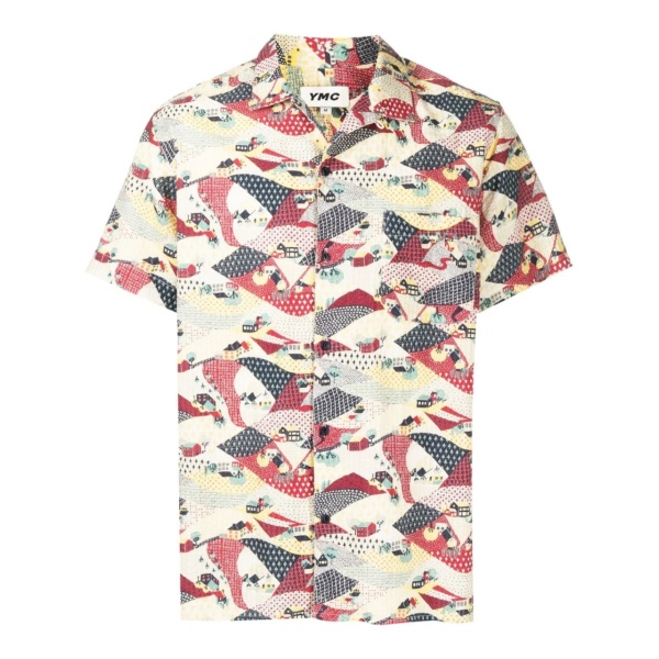graphic-print short-sleeve shirt