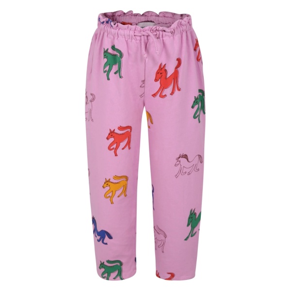 graphic-print trousers