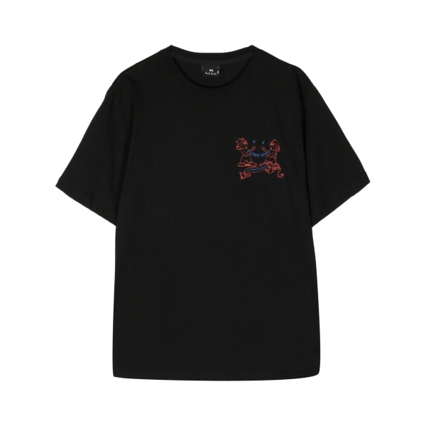 Happy International Print Cotton T-shirt
