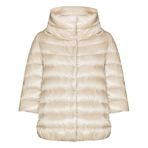 high-neck puffer jacket