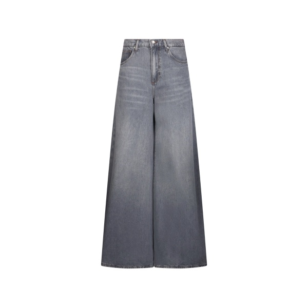 high-rise flared jeans