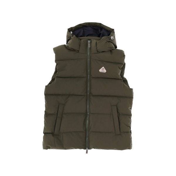 hooded sleeveless gilet